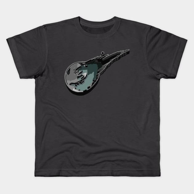 Final Fantasy 7 Remake Meteor Logo Kids T-Shirt by tesiamarieart